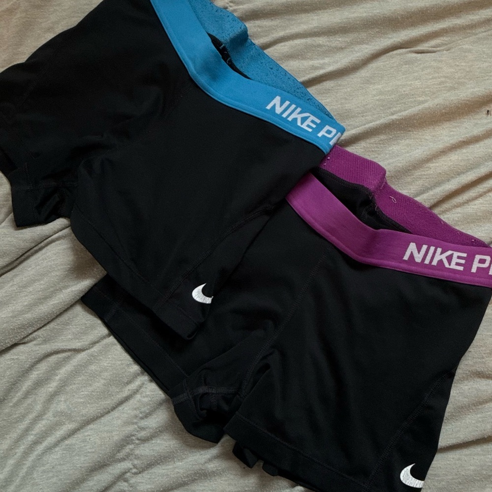 Nike pro shorts bundle -2 pairs size small